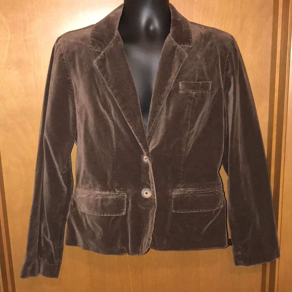🔥American Eagle brown velvet blazer XL